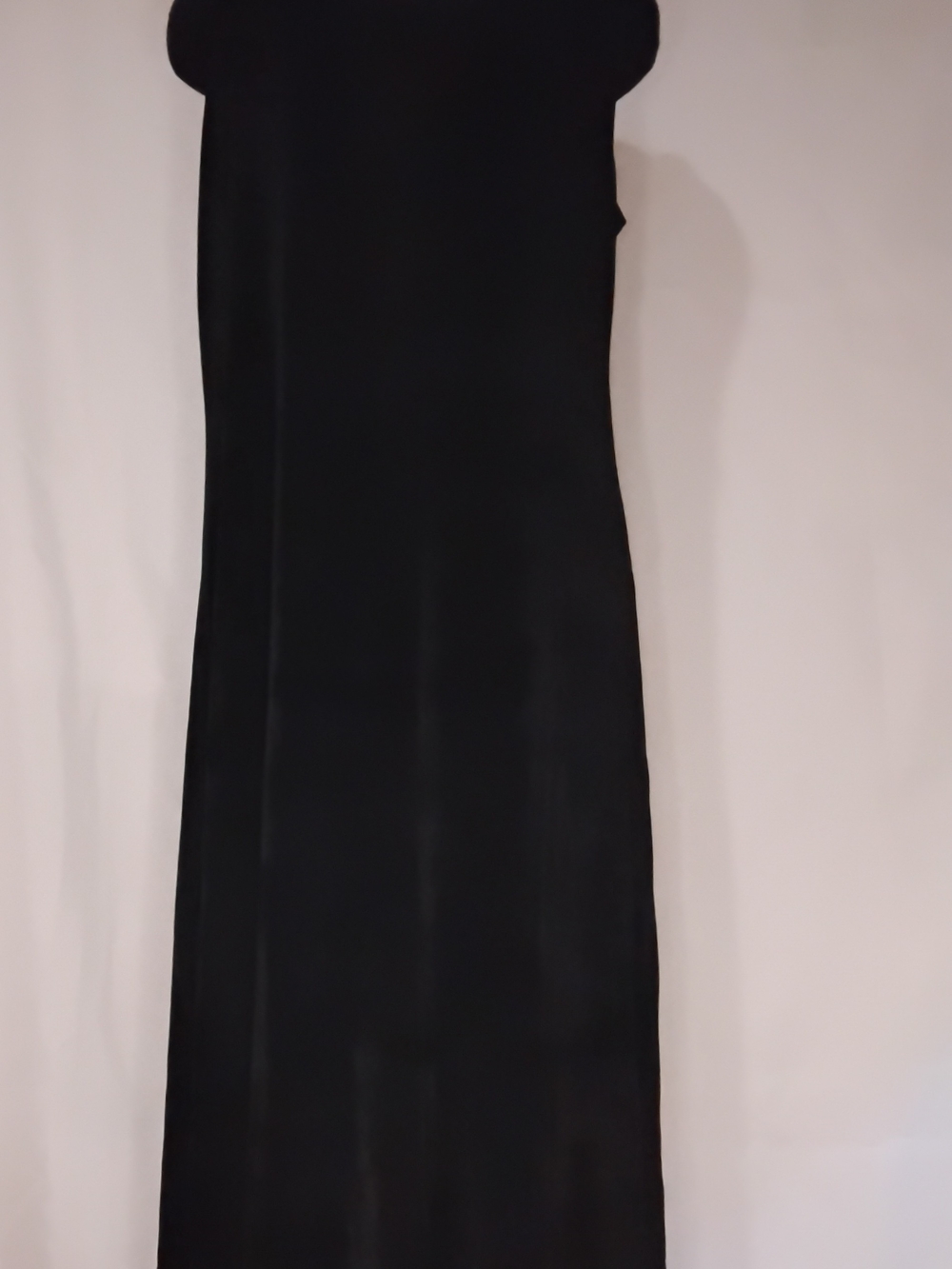 Vintage Black Maxi Dress — Minimal Floor-Length Design